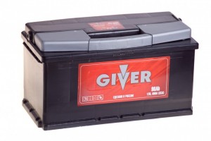 Аккумулятор для легкового автомобиля Giver 6СТ-90 90Ач пр