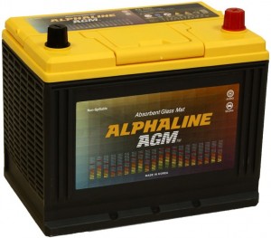 Аккумулятор для легкового автомобиля Alphaline AGM 75-6CT D26L Об