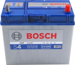 Аккумулятор для легкового автомобиля Bosch S4 020 45Ач Об