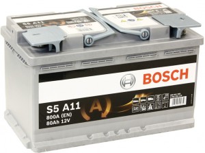 Аккумулятор для легкового автомобиля Bosch S5 AGM 580 901 080