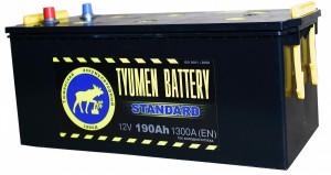 Аккумулятор для грузового автомобиля Tyumen Battery 6СТ-190 (Сухозаряженный) Конус