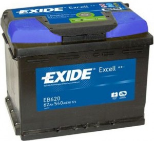 Автомобильный аккумулятор Exide Excell EB620 12V 62Ah 540A Обр.