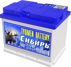 Аккумулятор для легкового автомобиля Tyumen Battery Сибирь 6СТ-60 L/520А