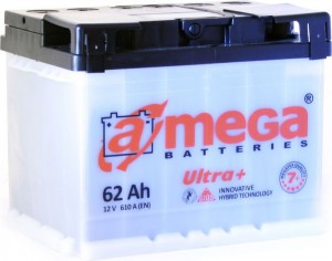 Аккумулятор для легкового автомобиля A-Mega Ultra+ евро 77Ah