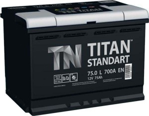 Аккумулятор для легкового автомобиля Titan Standart 75 А/ч пр.