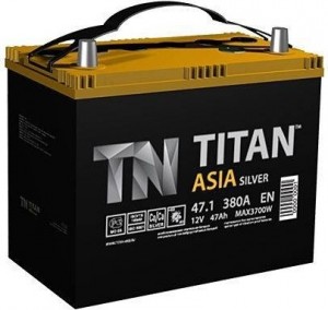 Аккумулятор для легкового автомобиля Titan Asia Silver 50Ач пр