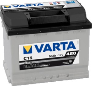 Аккумулятор для легкового автомобиля Varta Black dynamic С15 56Ач Пр