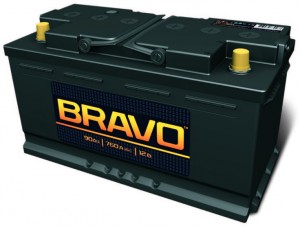 Аккумулятор для легкового автомобиля Bravo 6СТ-90/760А