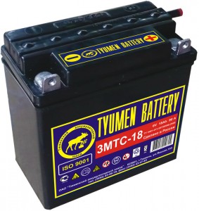 Аккумулятор для мототехники Tyumen Battery 3МТС-18Ач Пр