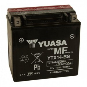 Аккумулятор для мототехники Yuasa 12 - 6СТ AGM YTX14-BS Пр