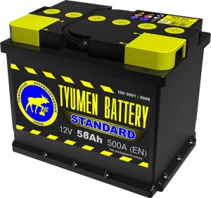 Аккумулятор для легкового автомобиля Tyumen Battery 6СТ-58Ач Об