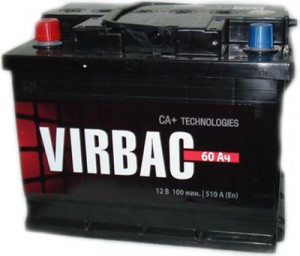 Аккумулятор для легкового автомобиля Virbac А3 55Ач пр