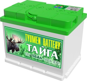 Аккумулятор для легкового автомобиля Tyumen Battery Тайга 6СТ-56Ач L Пр