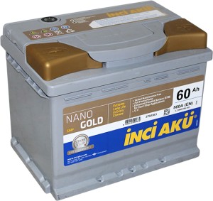 Аккумулятор для легкового автомобиля Inci Aku Nanogold 60 EFB 560Ah 6065