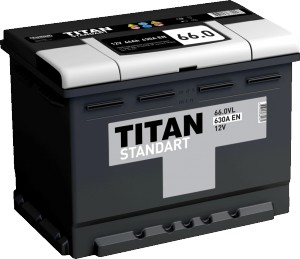 Аккумулятор для легкового автомобиля Titan Asia Standart 66Ач Об