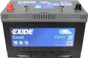 Аккумулятор для легкового автомобиля Exide 95 Ач Excel EB955 пп