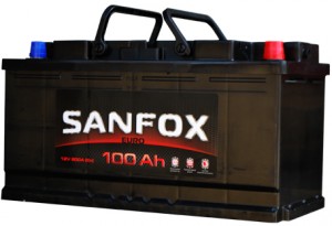 Аккумулятор для легкового автомобиля SanFox 6ст-100 Пр