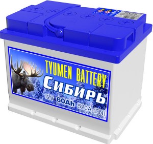 Аккумулятор для легкового автомобиля Tyumen Battery Сибирь 6СТ-60Ач Пр