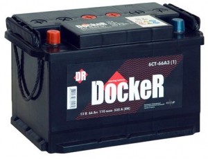 Аккумулятор для легкового автомобиля Docker 6CT-66A3 66Ач пр