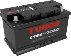 Аккумулятор для легкового автомобиля Tubor Synergy 85 Ач пр (низкий)