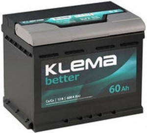 Аккумулятор для легкового автомобиля Klema Better евро зал. 6ст-100