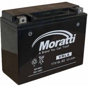 Аккумулятор для мототехники Moratti YTX18L-BS