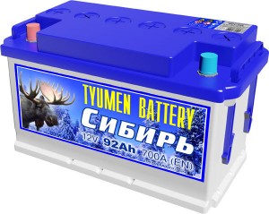 Аккумулятор для легкового автомобиля Tyumen Battery 6СТ-92 L/700А Сибирь