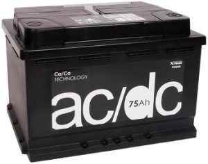 Аккумулятор для легкового автомобиля AC/DC 75 580А Пр