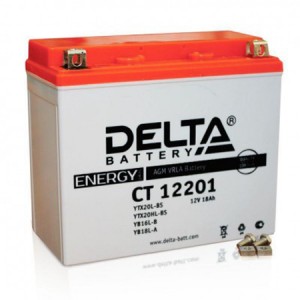 Аккумулятор для мототехники Delta battery CT1220.1 18Ач Об