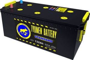 Аккумулятор для грузового автомобиля Tyumen Battery PLUS 132Ач Пр