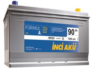 Аккумулятор для легкового автомобиля Inci Aku FormulA Asia 90Ач Об