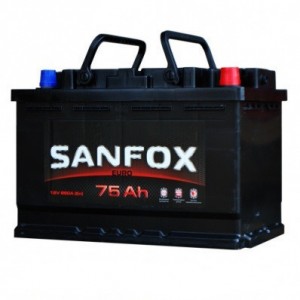 Аккумулятор для легкового автомобиля SanFox 6ст-75 Пр