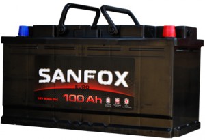 Аккумулятор для легкового автомобиля SanFox 6ст-100 Об