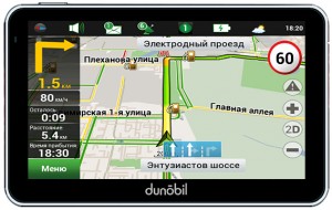 Портативный GPS-навигатор Dunobil Ultra 5.0