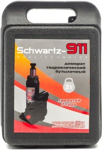 Домкрат Schwartz 911 2т 180-345мм в пластиковом кейсе