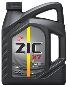 Моторное масло ZIC X7 LS 5W30 4л