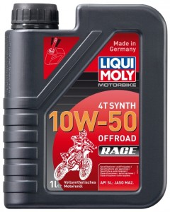 Моторное масло Liqui Moly 3051 Motorbike 4T Synth Offroad Race 10W-50 1л