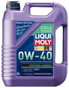 Моторное масло Liqui Moly Synthoil Energy 0W40 5л