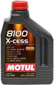 Моторное масло Motul 8100 X-cess 5W40 2л