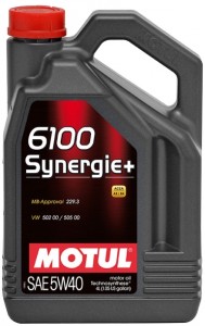 Моторное масло Motul 6100 Synergie+ 5W40 4л