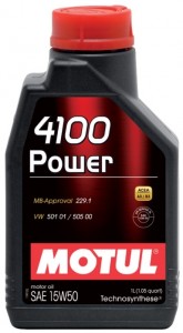 Моторное масло Motul 4100 Power 15w50 1л