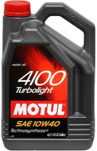 Моторное масло Motul 4100 Turbolight 10w40 4л