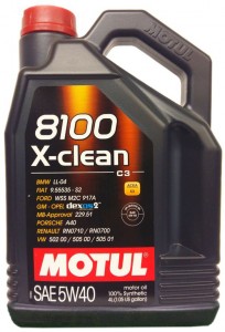 Моторное масло Motul 8100 X-clean 5W40 4л