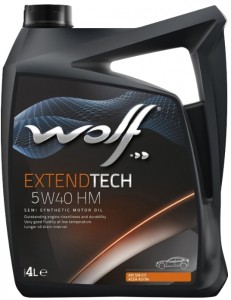 Моторное масло Wolf Extendtech 5W40 HM 4л