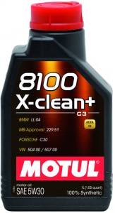 Моторное масло Motul 8100 X-clean+ 5W30 1л