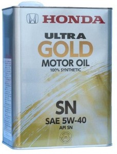 Моторное масло Honda Ultra GOLD SN 5W-40 4л