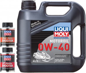 Моторное масло Liqui Moly Snowmobil Motoroil 0W-40 4л + 205891 + 20591