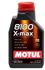 Моторное масло Motul 8100 X-Мax 0W-40 1 л