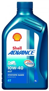 Моторное масло Shell Advance 4T AX7 10W-40 1 л