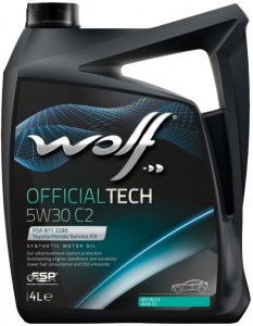 Моторное масло Wolf Officialtech 5W30 С2 4л